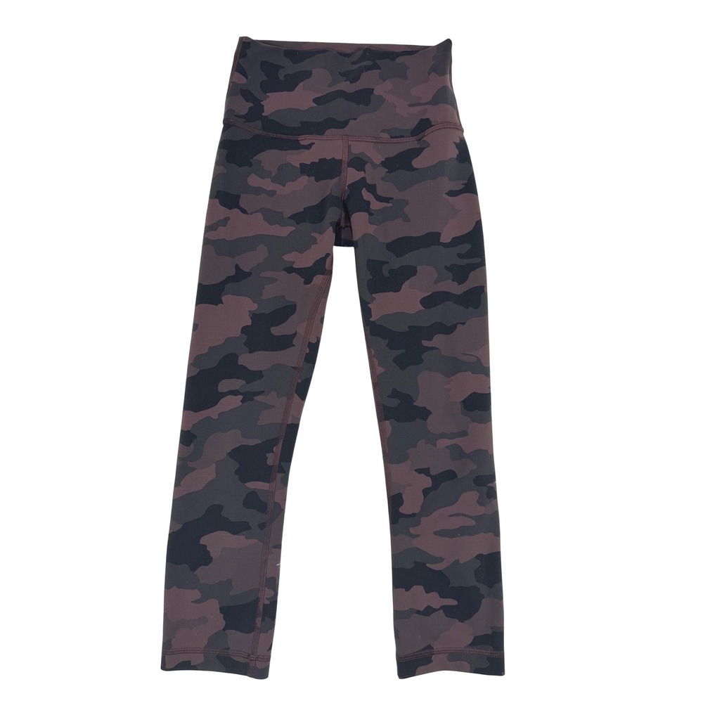 Lululemon Wunder Train High-Rise Crop 21" Heritage 365 Camo Brown Earth‎ Multi 4